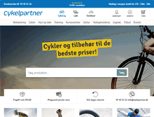 Tablet Screenshot of cykelpartner.dk